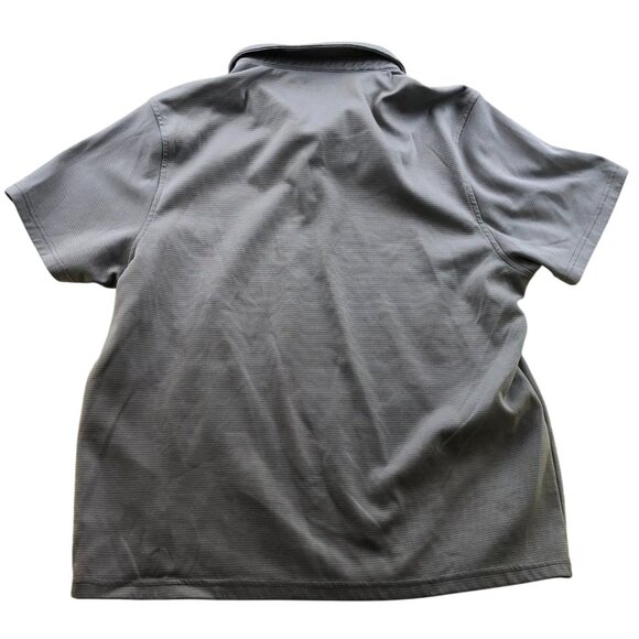 Reebok Mens Polo Shirt Size XL Short Sleeve Casual Performance Gray Classic - Picture 2 of 9